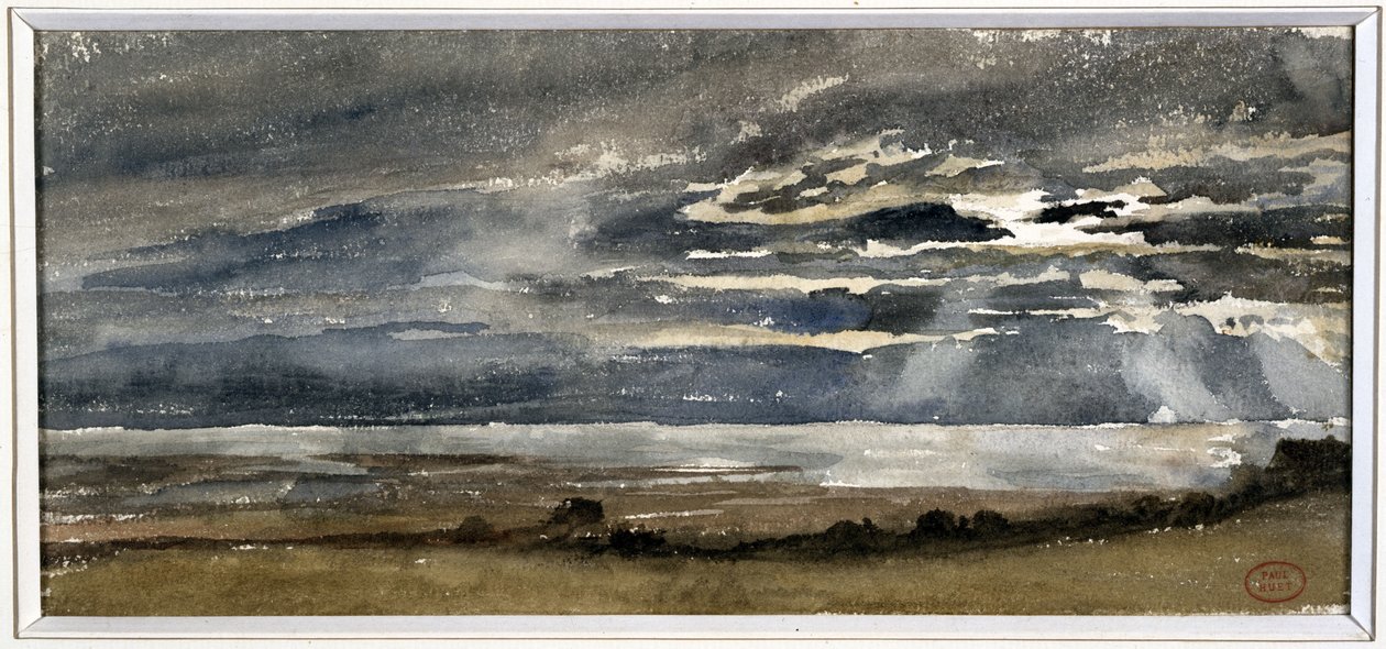 Nedgående sol av Paul Huet