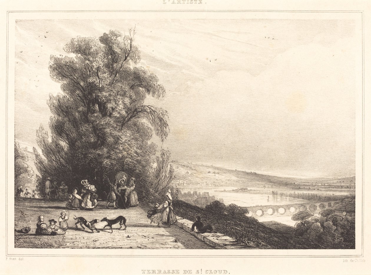 Terrace of St. Cloud (Terrasse de St. Cloud) av Paul Huet