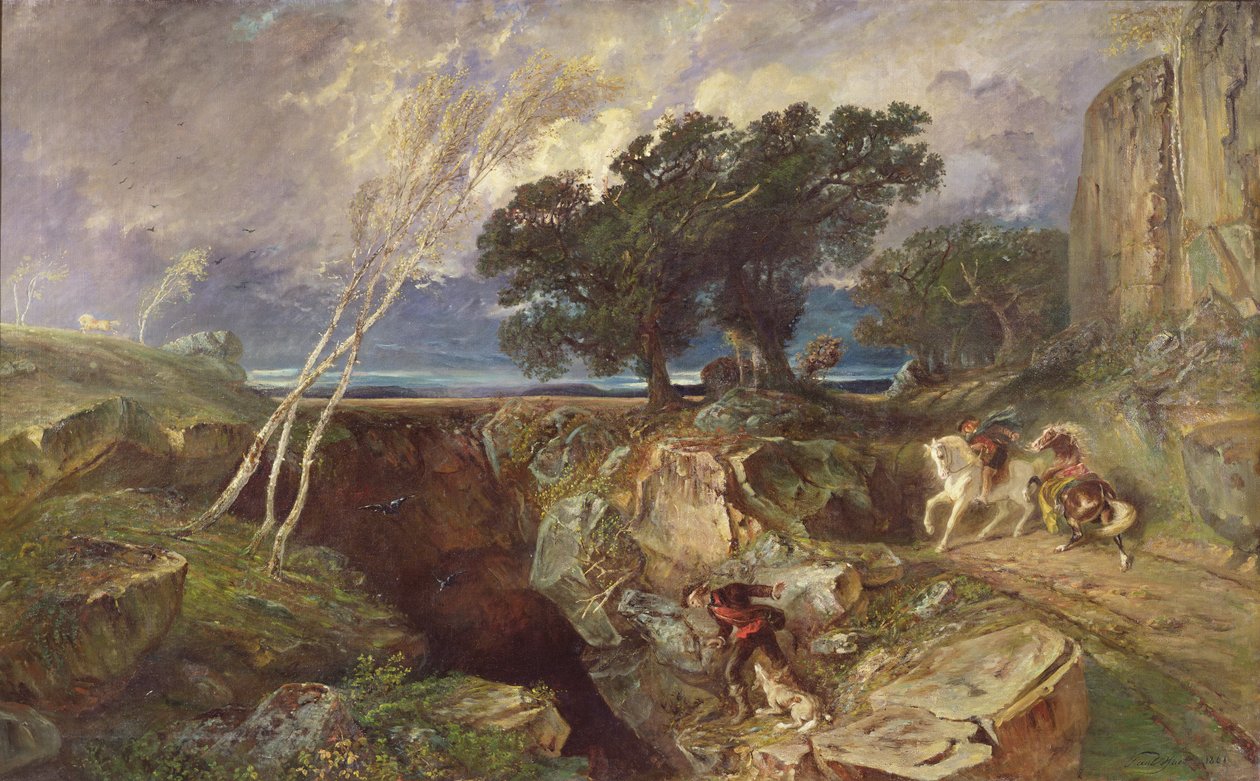 Golfen, landskap av Paul Huet