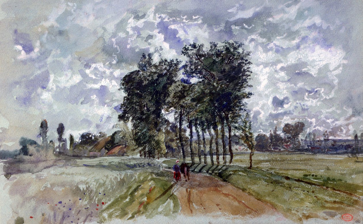 Vägen till Crécy, 1857 av Paul Huet