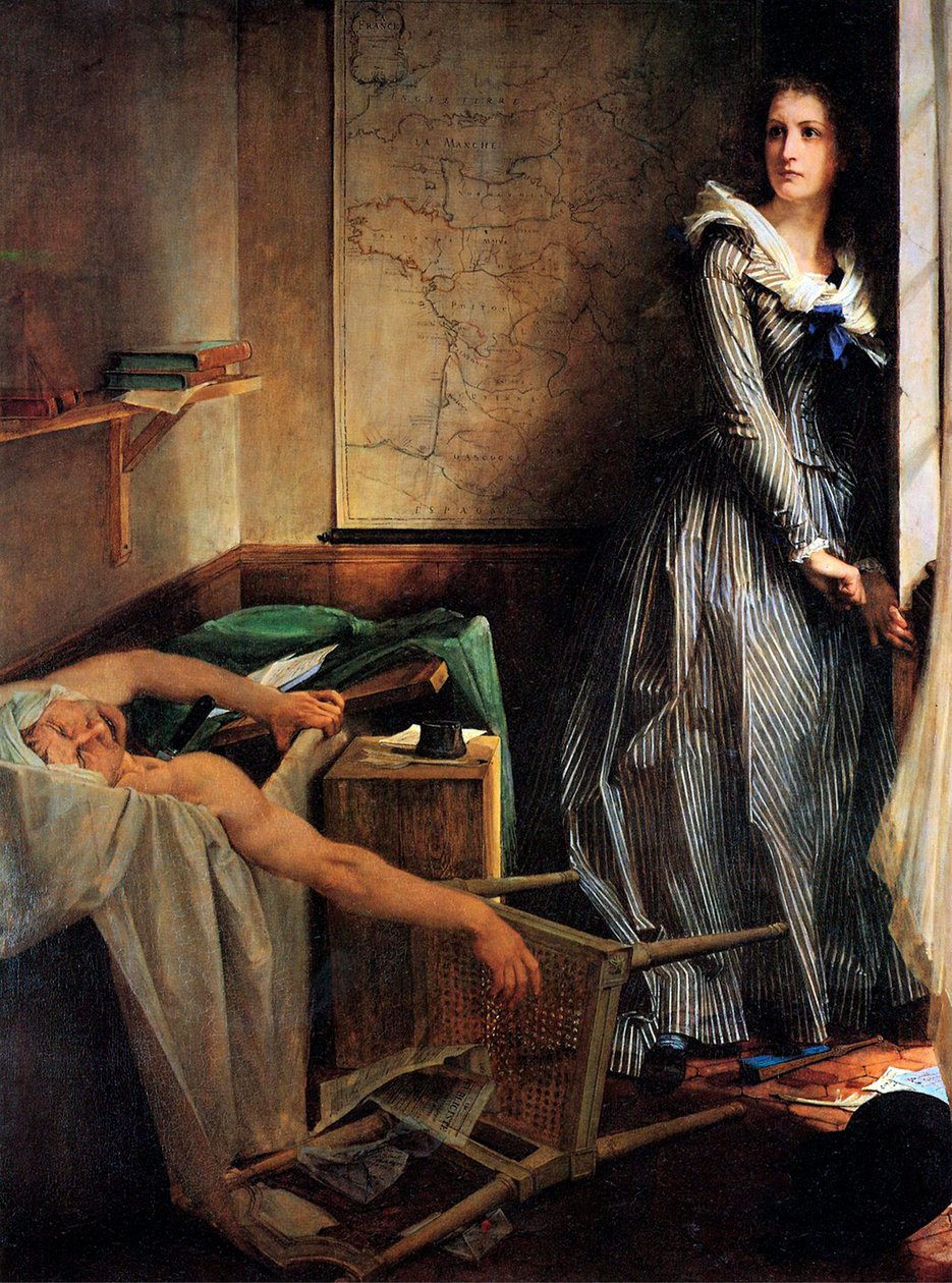 Charlotte Corday efter mordet på Marat, 1861. av Paul Jacques Aimé Baudry