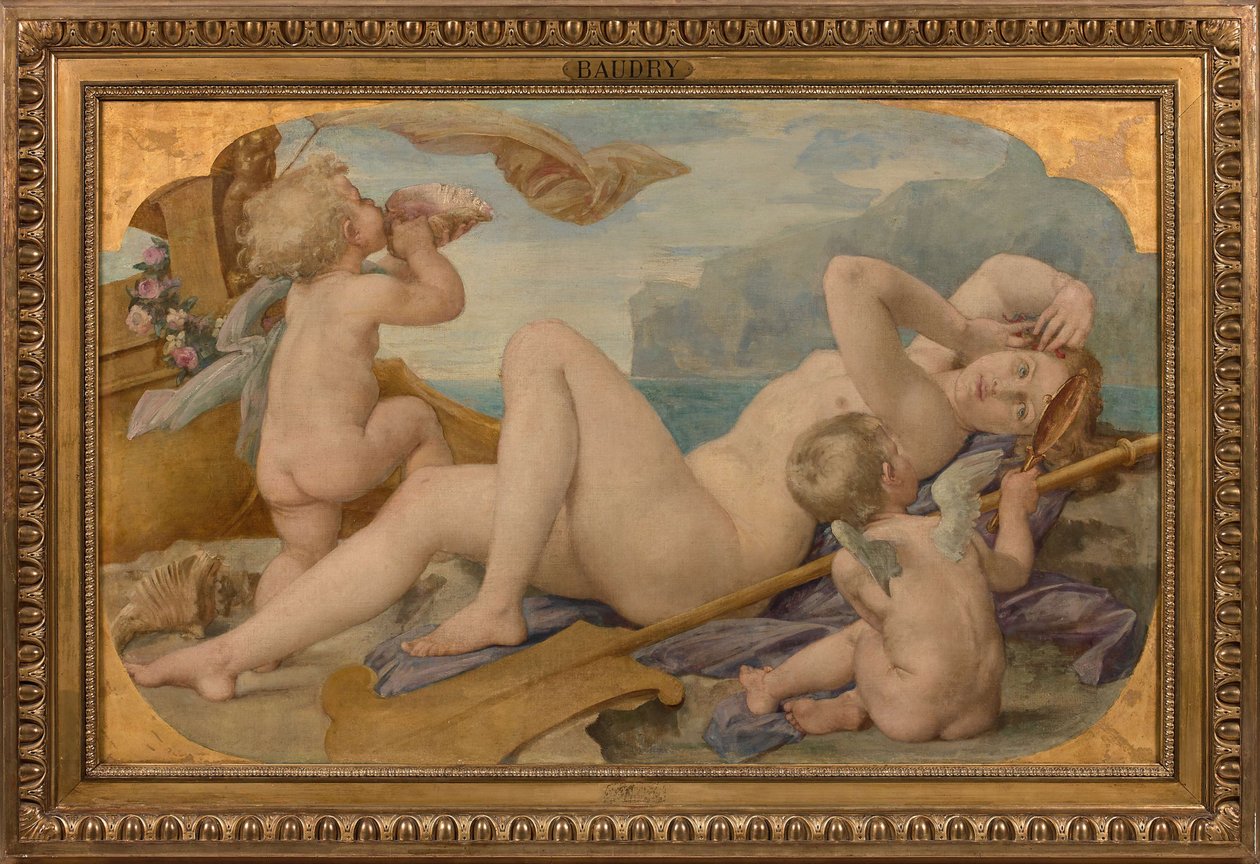 Cybele och amfitrit, 1859. av Paul Jacques Aimé Baudry