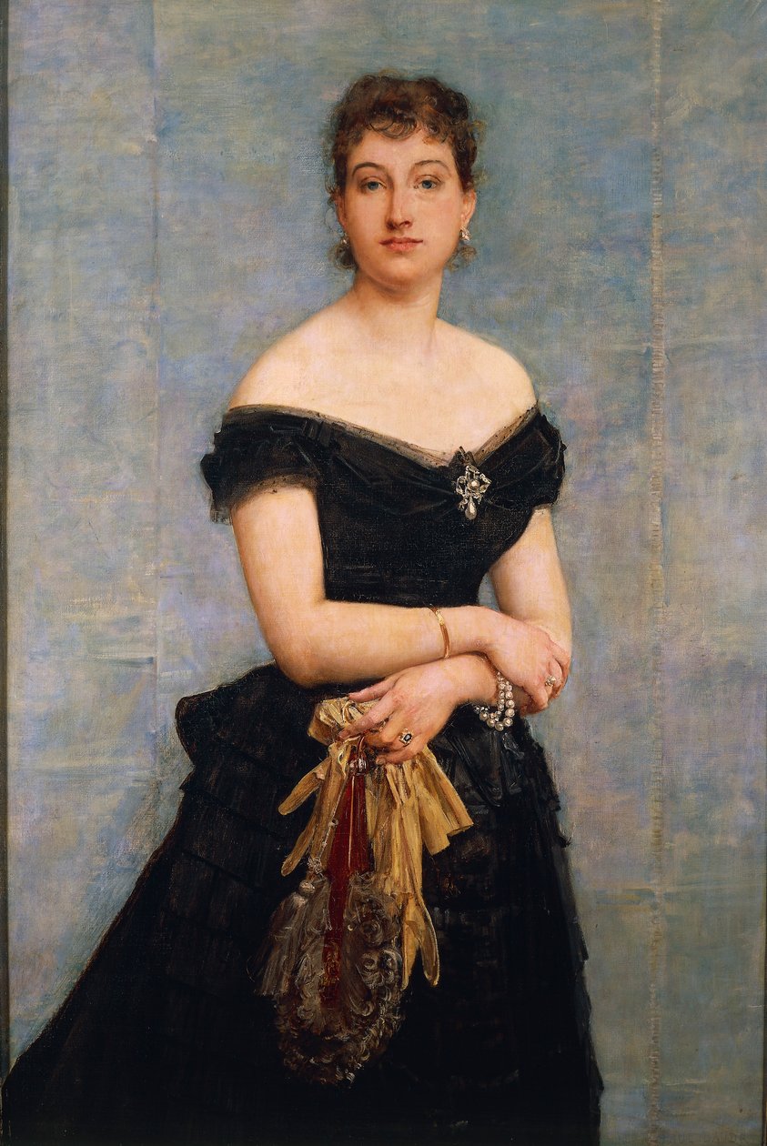 Porträtt av Madame Louis Singer av Paul Jacques Aimé Baudry
