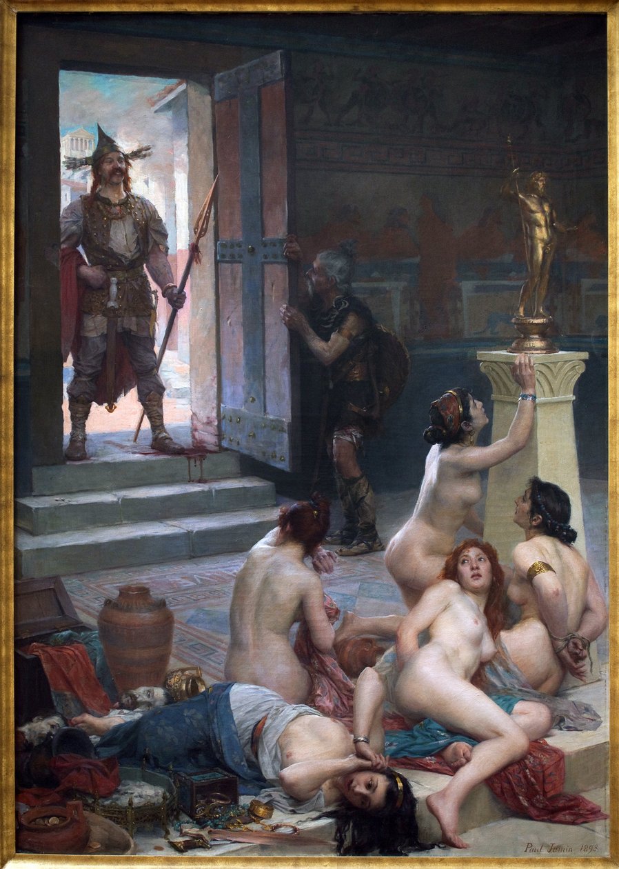 Brenn och hans del av bytet, målning av Paul Jamin (1853-1903) av Paul Jamin