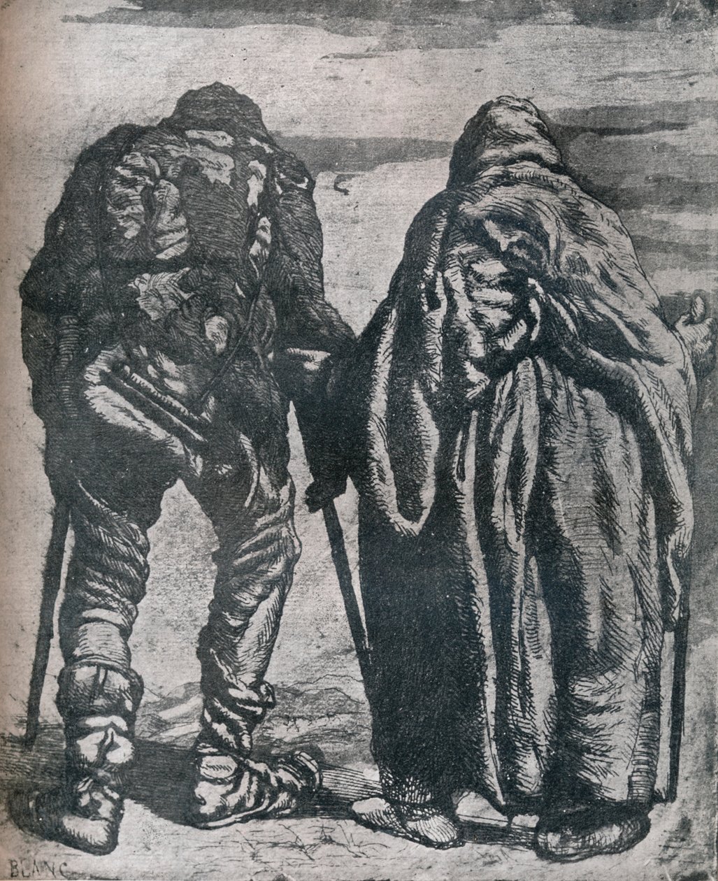 Vagrants, c1800-talet, 1924 av Paul Joseph Blanc