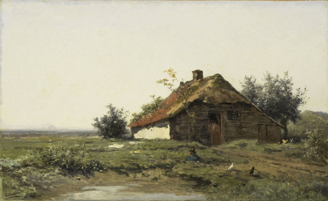 Gård på öppna fält av Paul Joseph Constantin Gabriel