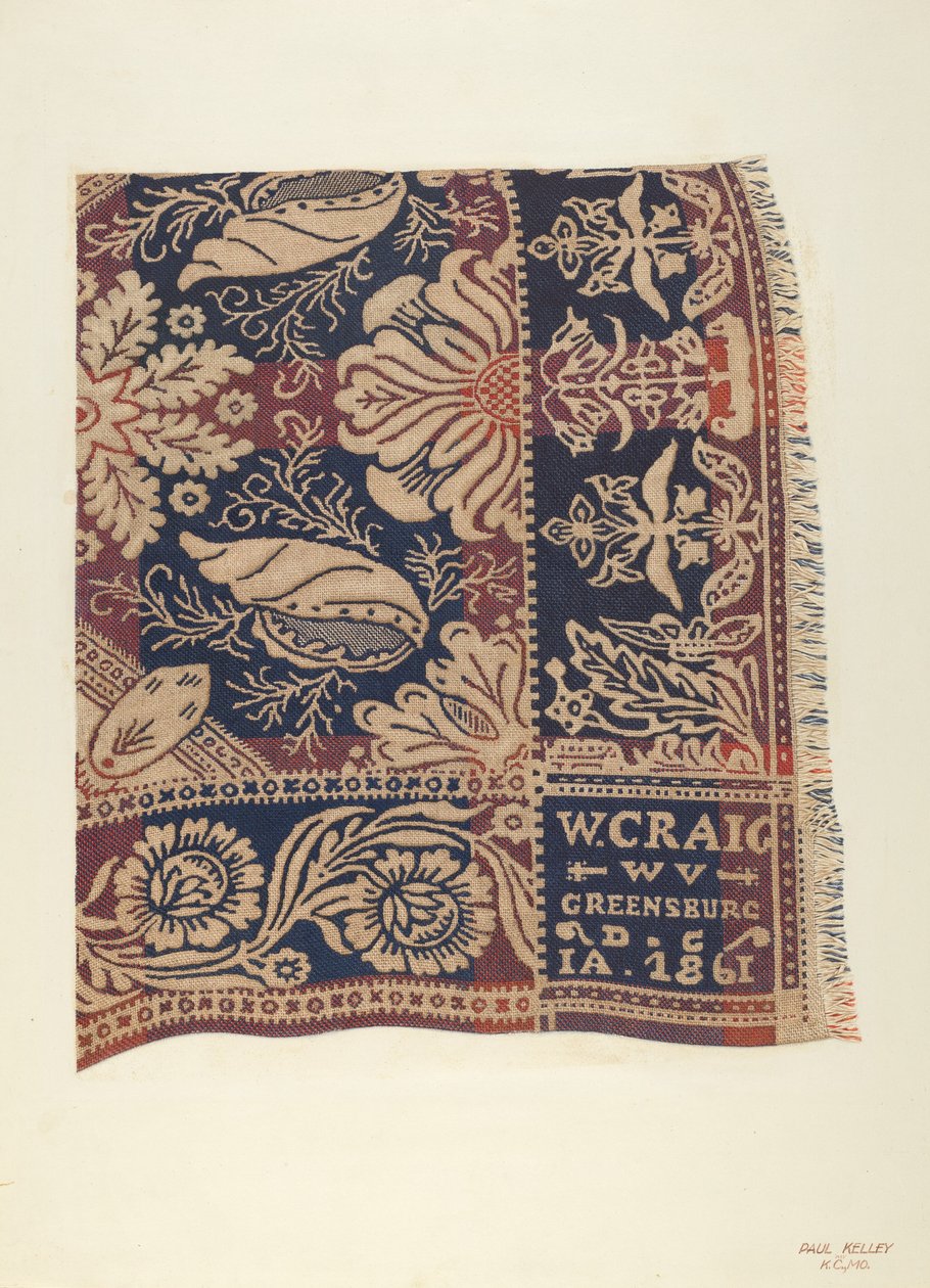 Jacquard täcke av Paul Kelly