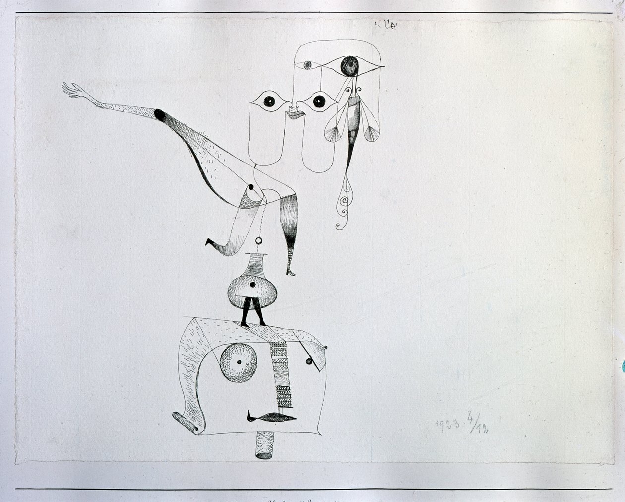 バランスの気まぐれ (デッサン、20 世紀)スウェーデン語 av Paul Klee