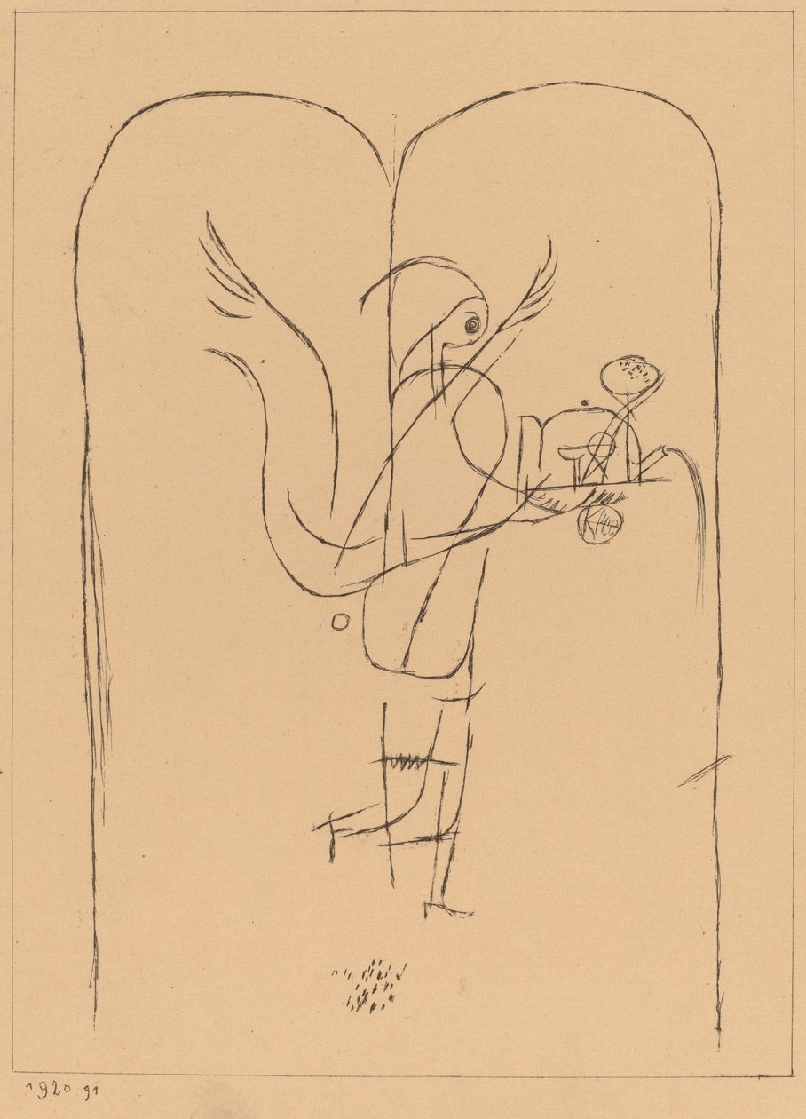 Ett geni serverar en liten frukost av Paul Klee