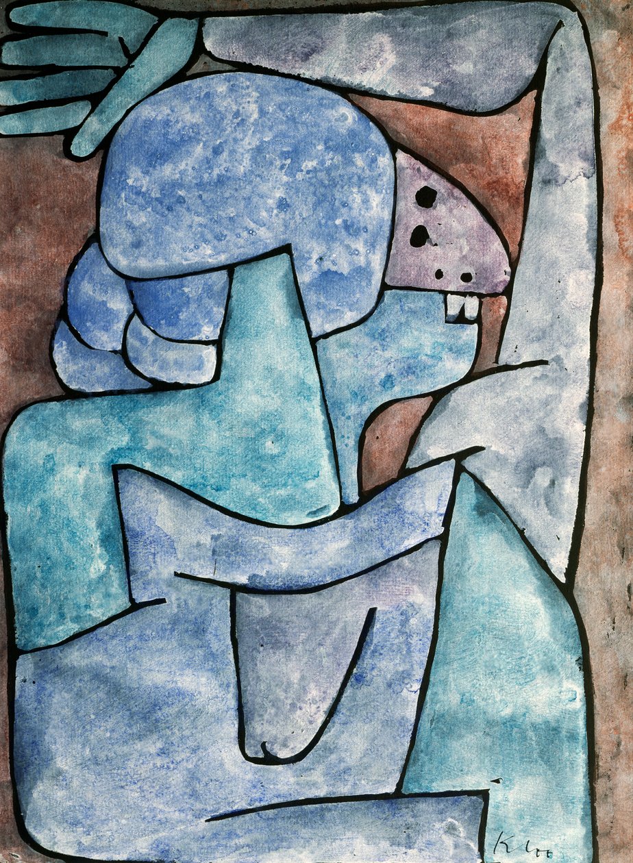 En dam-förtalare av Paul Klee