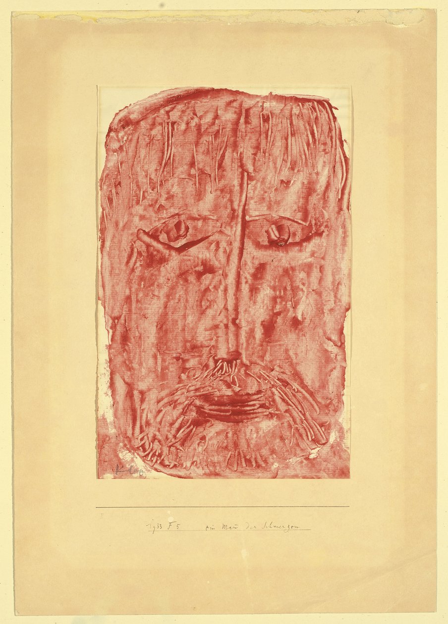 En man av sorger; En man av smärta av Paul Klee