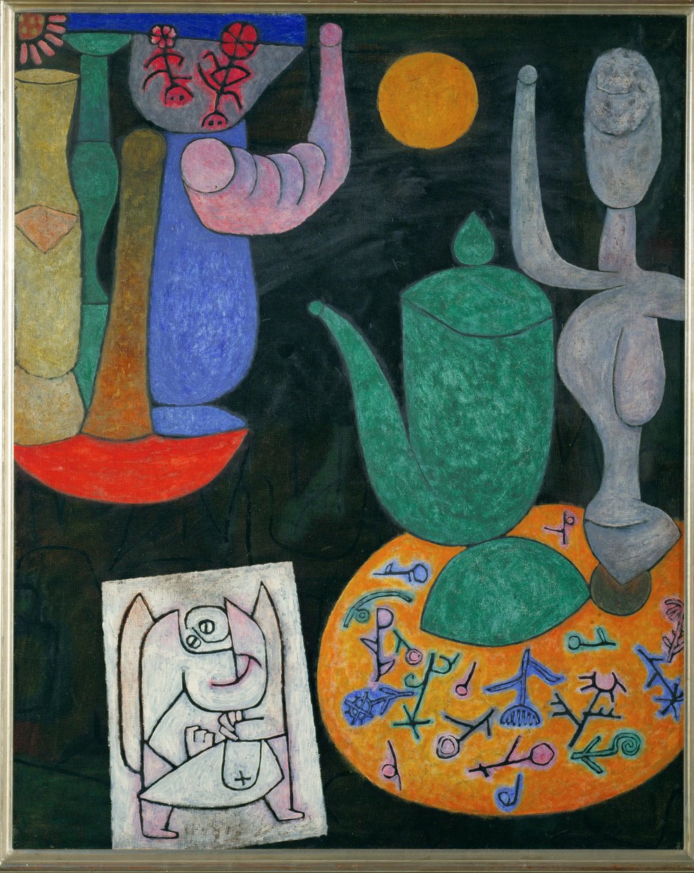 Ett stilleben (gouache) av Paul Klee