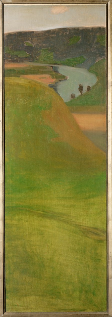 Utsikt över floden Aare, Schweiz (målning på duk) av Paul Klee