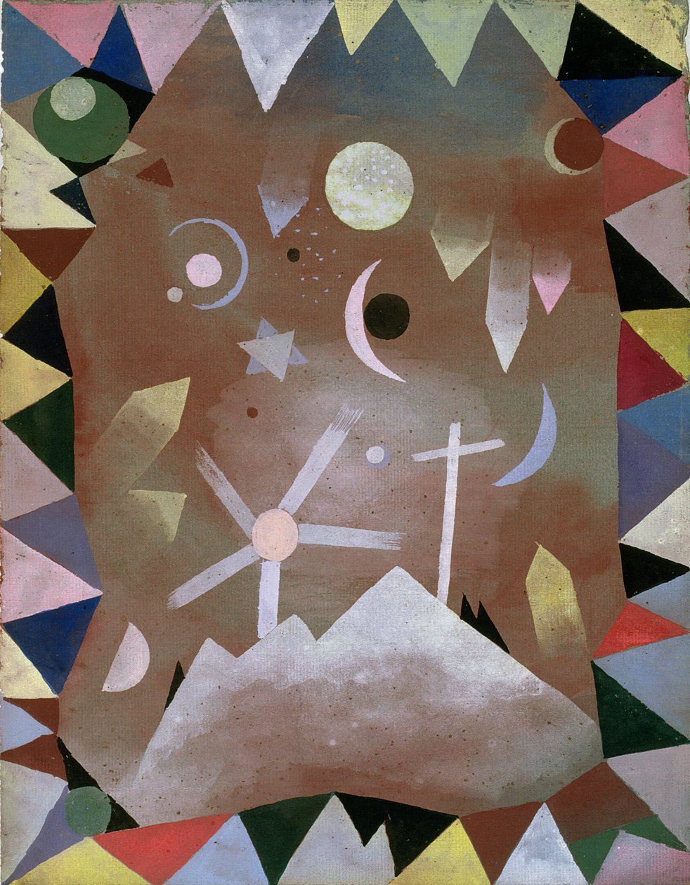 Ovanför bergstopparna av Paul Klee
