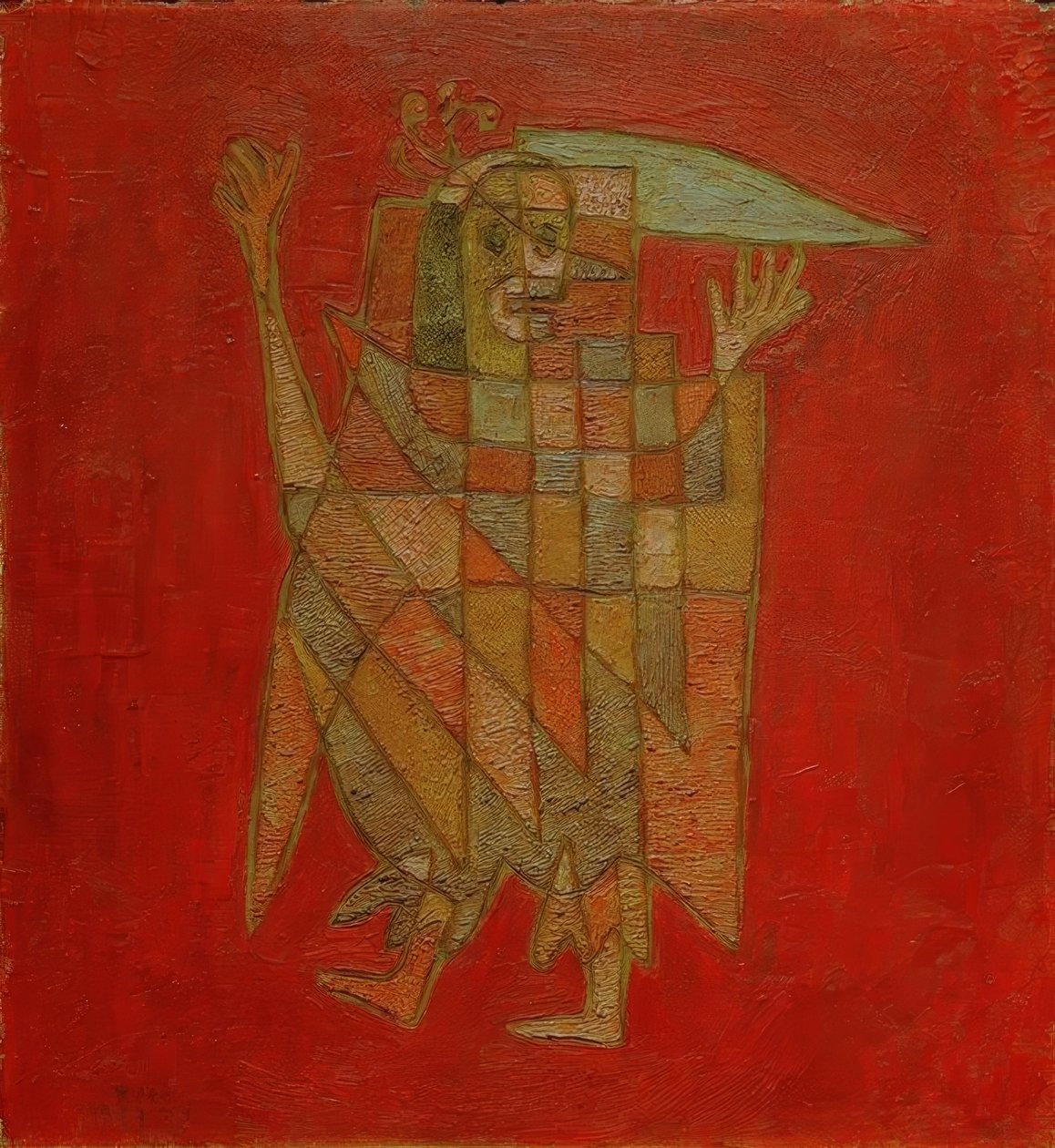 Allegorisk statyett (bleknar) av Paul Klee