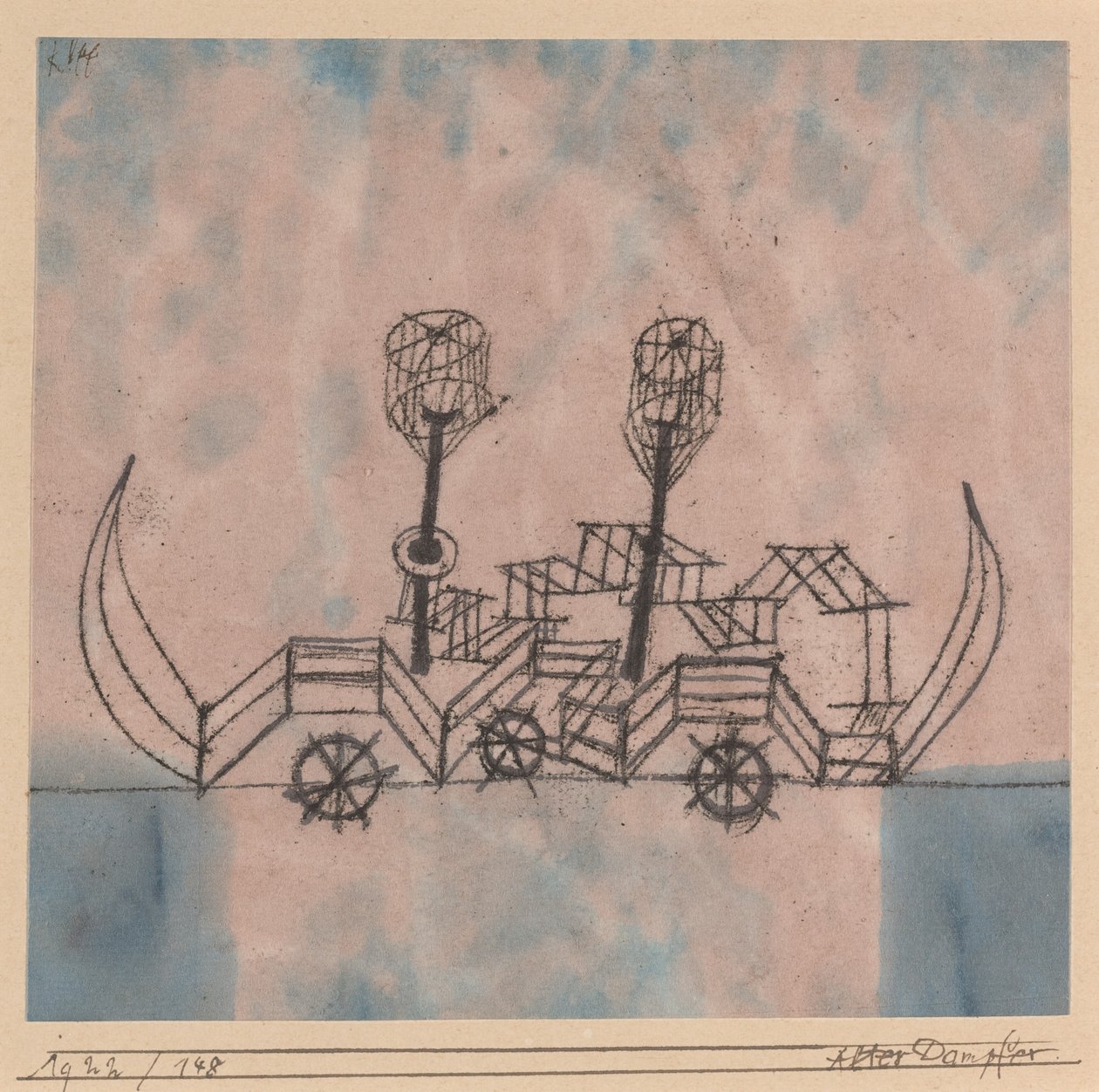 Gammal ångbåt av Paul Klee