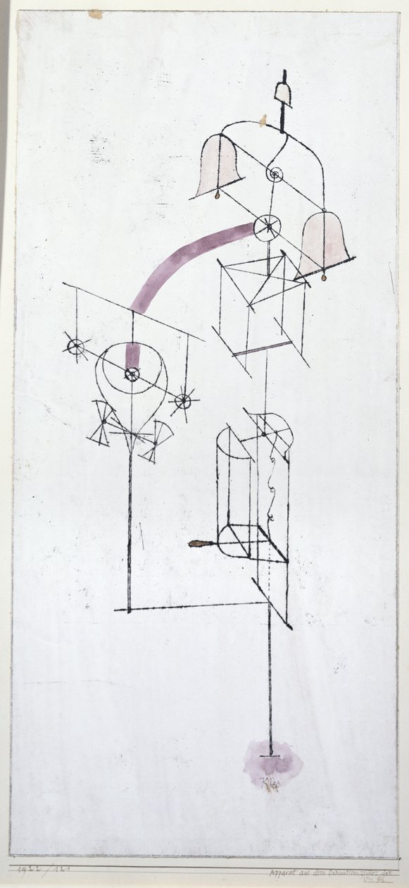 Apparat från konsultrummet hos Dr. Ph. av Paul Klee