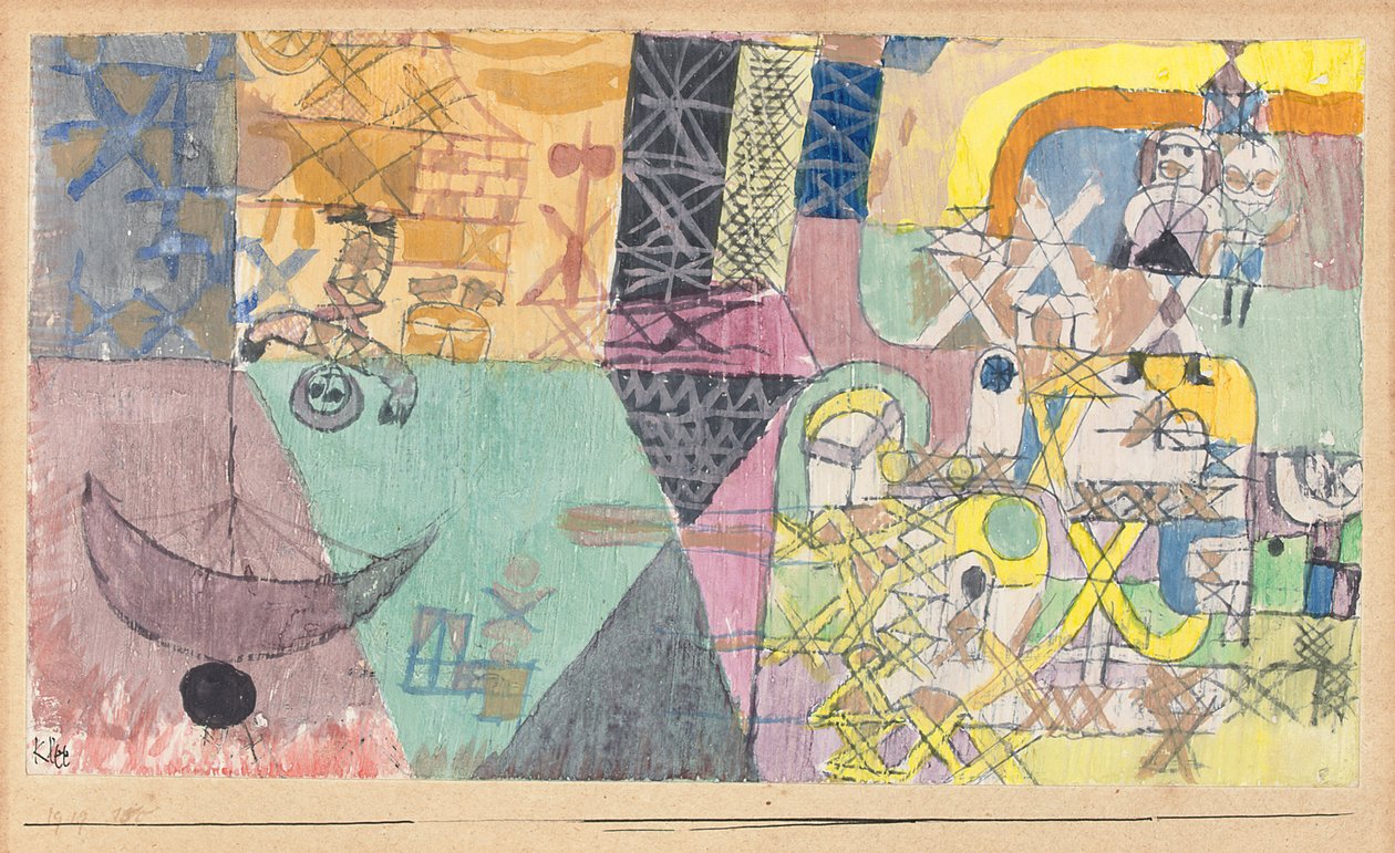 Asiatiska underhållare; Asiatiska jonglör av Paul Klee