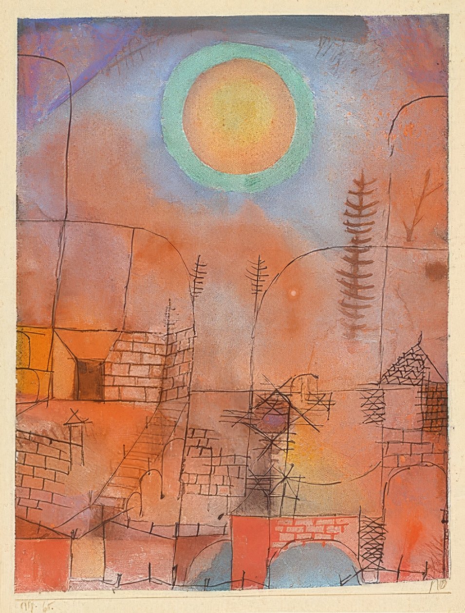 Konstruktion. 1919 av Paul Klee