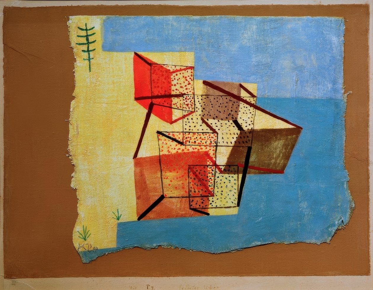 Bebyggd strand av Paul Klee