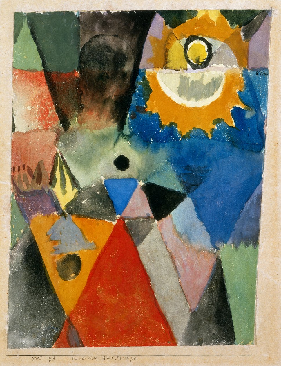 Före gaslampan, av Paul Klee, National Gallery of Modern Art, Rom av Paul Klee