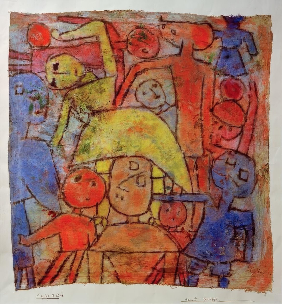 Färgglad grupp av Paul Klee