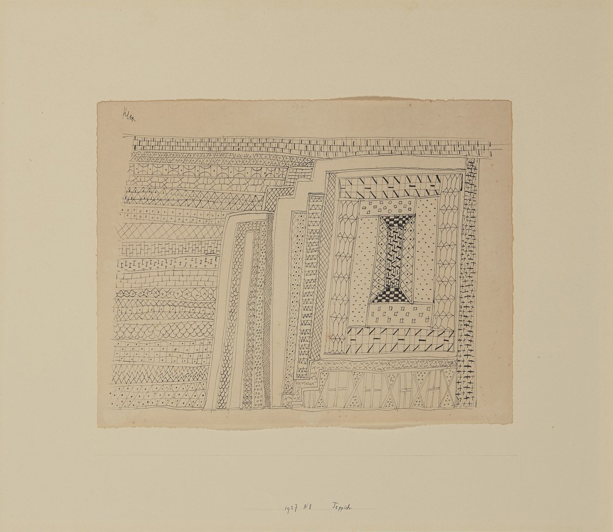 Matta Kelim, 1927. av Paul Klee