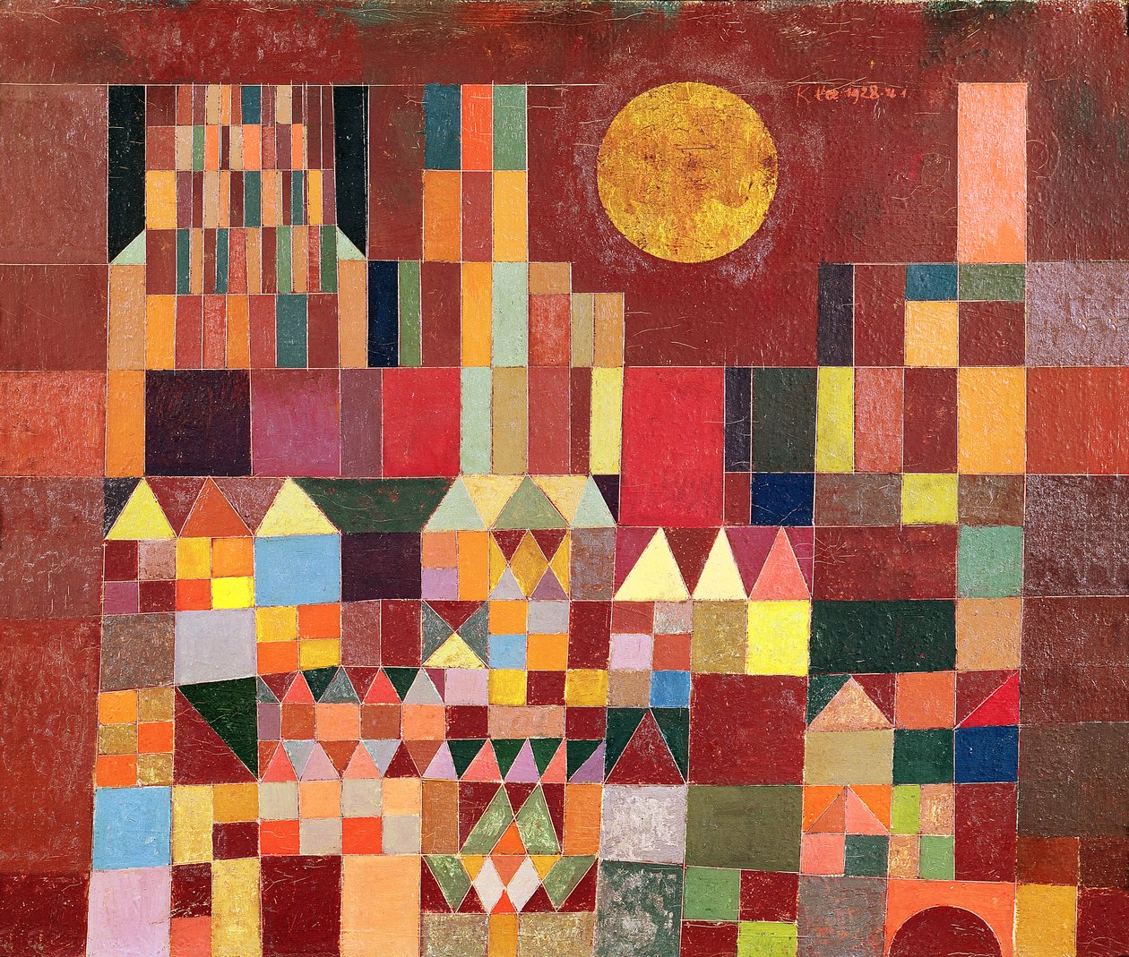 Slott och sol av Paul Klee