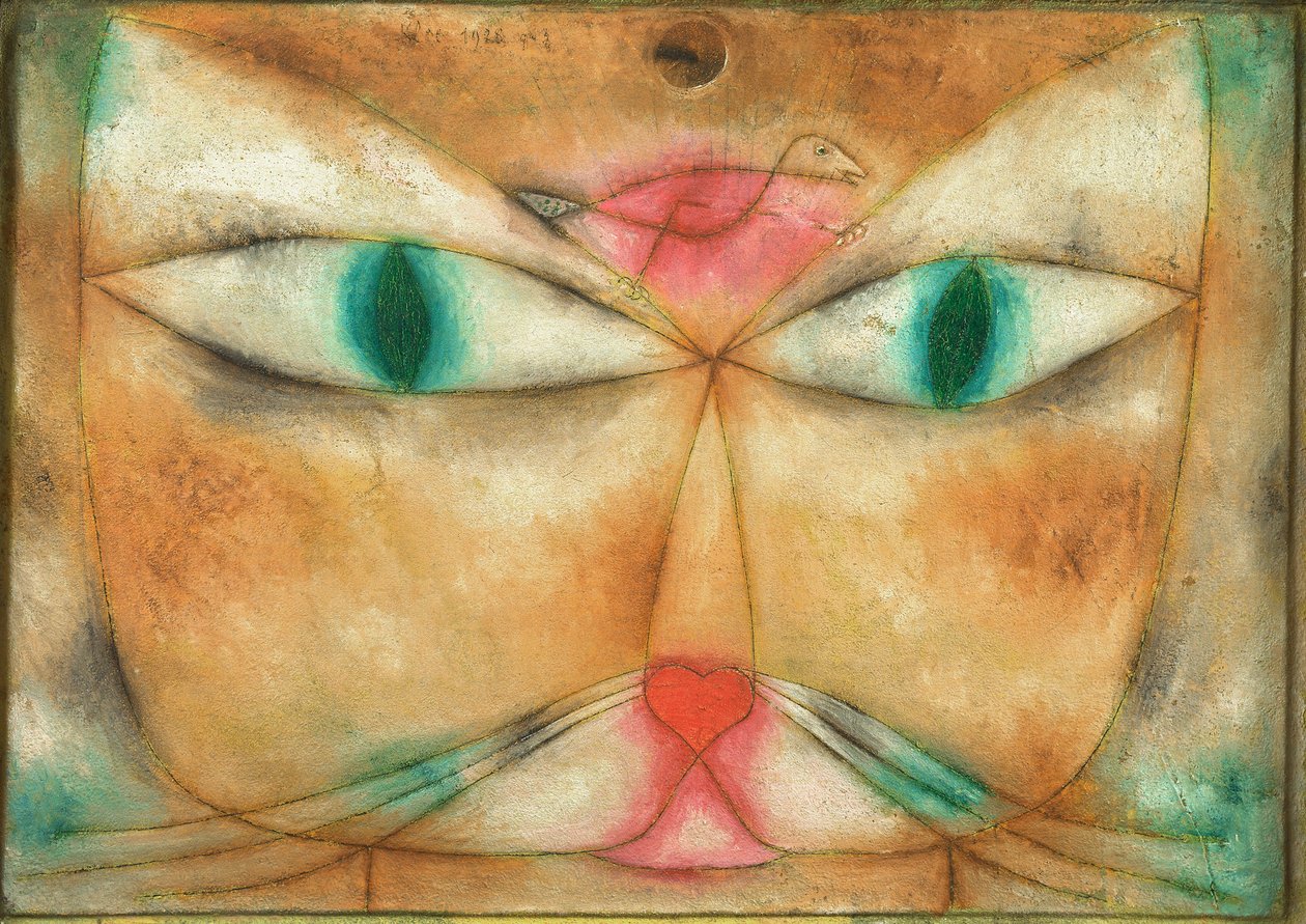 Katt och fågel av Paul Klee