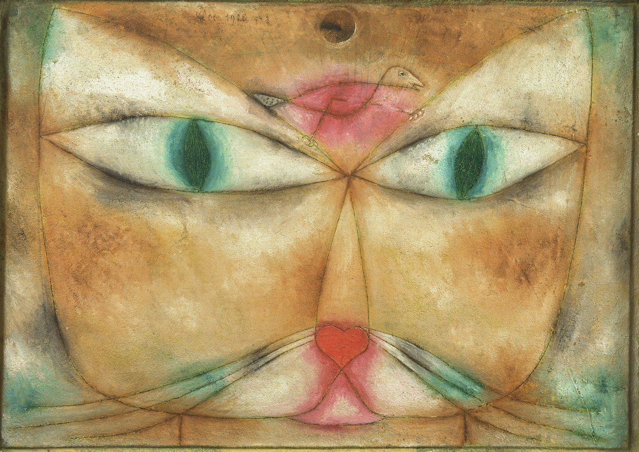 Katt och fågel av Paul Klee