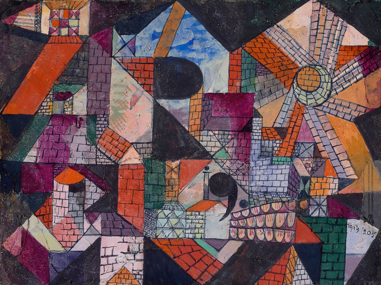 Stad R, 1919. av Paul Klee