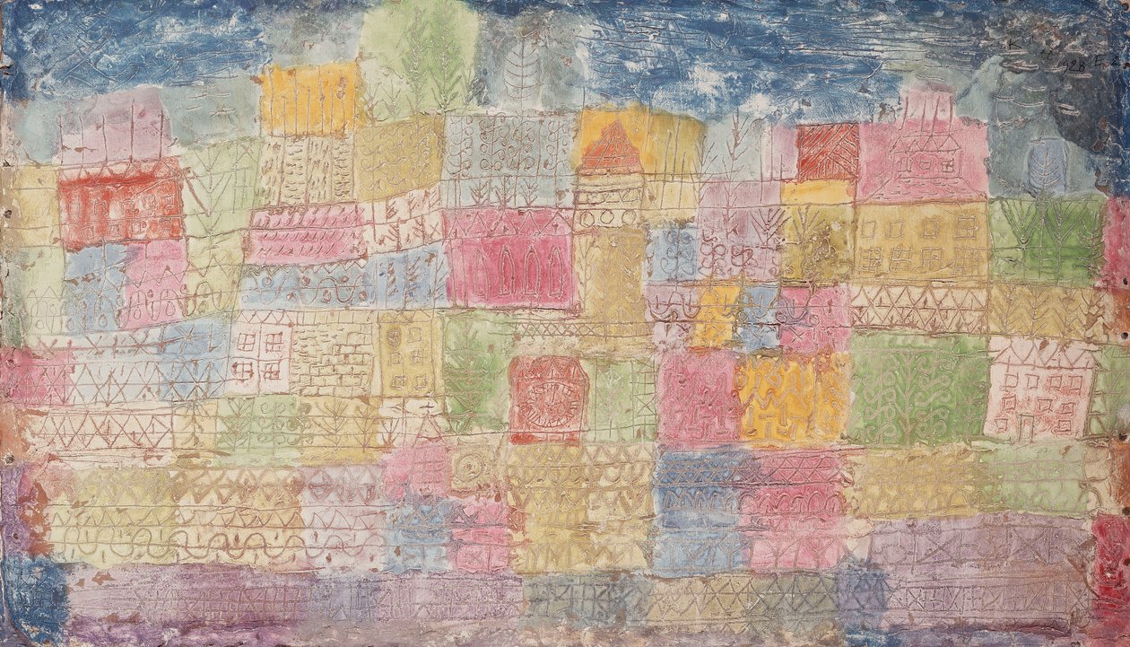 färgglada landskap; Färgglada landskap av Paul Klee