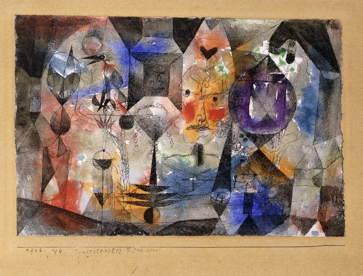 Koncentrierare romersk av Paul Klee