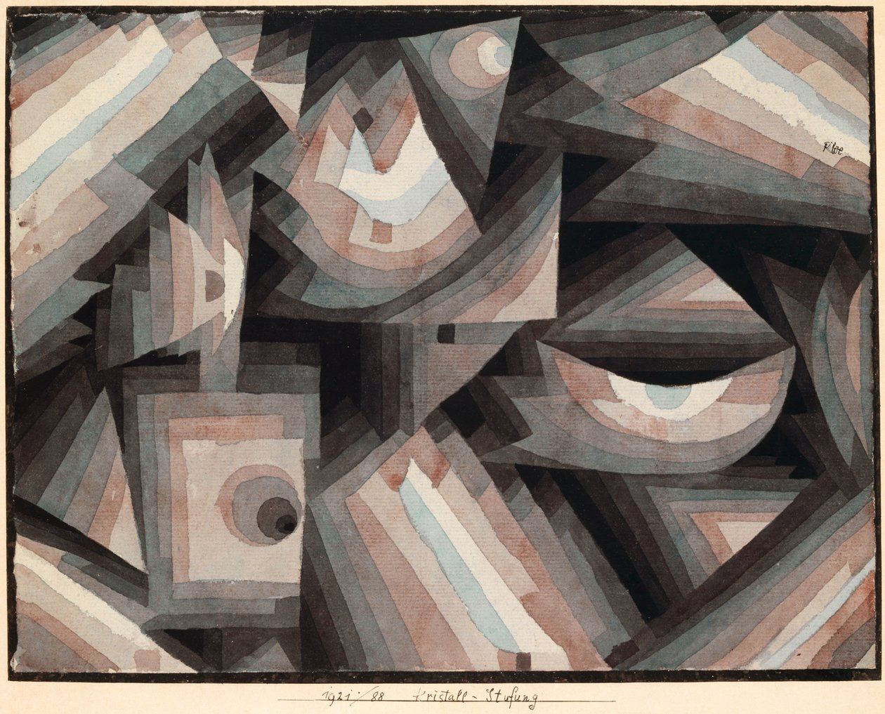 Crystal Gradation, 1921. av Paul Klee