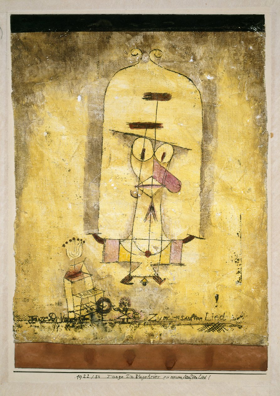 Dansa ditt monster till min mjuka sång!, 1922. av Paul Klee