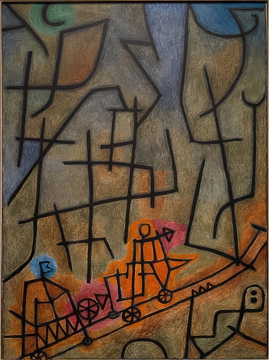 Att erövra berget. 1939 av Paul Klee