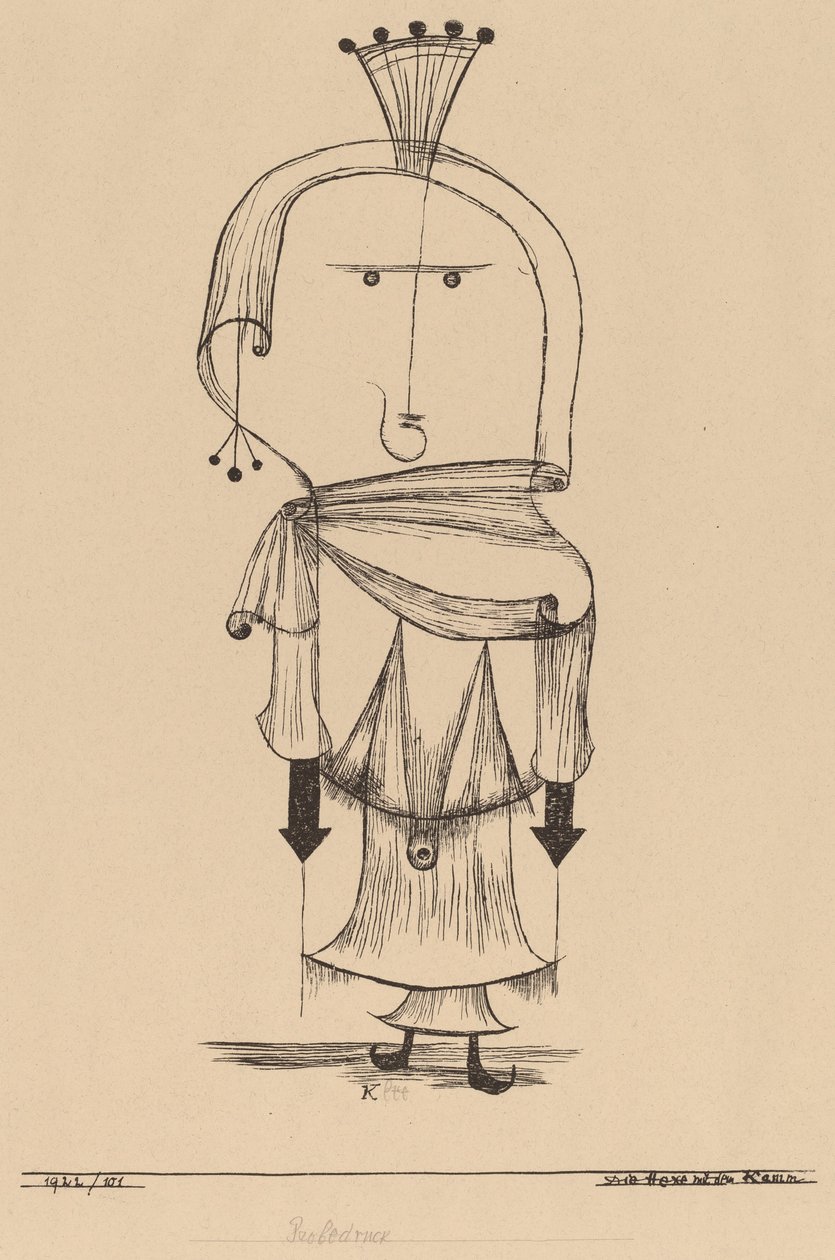 Häxan med en kam av Paul Klee