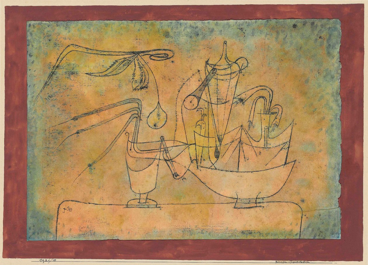 Destillation av päron, 1921. av Paul Klee
