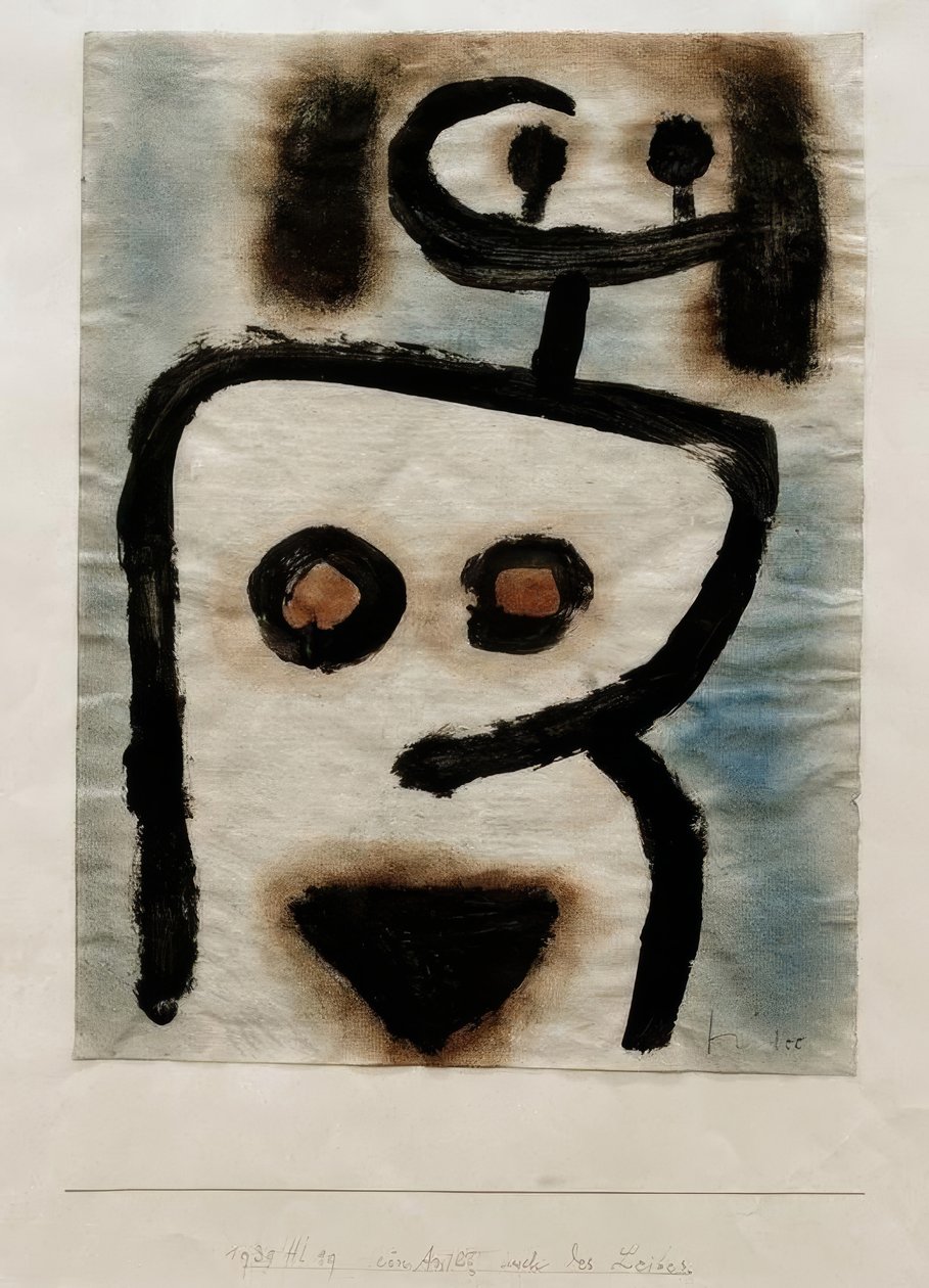 Ett ansikte också av kroppen av Paul Klee