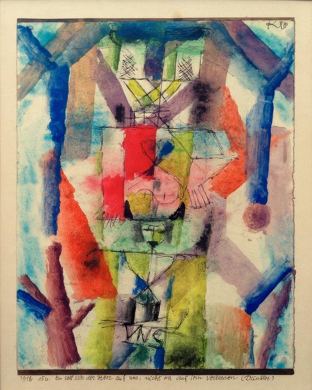 Herren borde lita på oss, inte vi på honom av Paul Klee