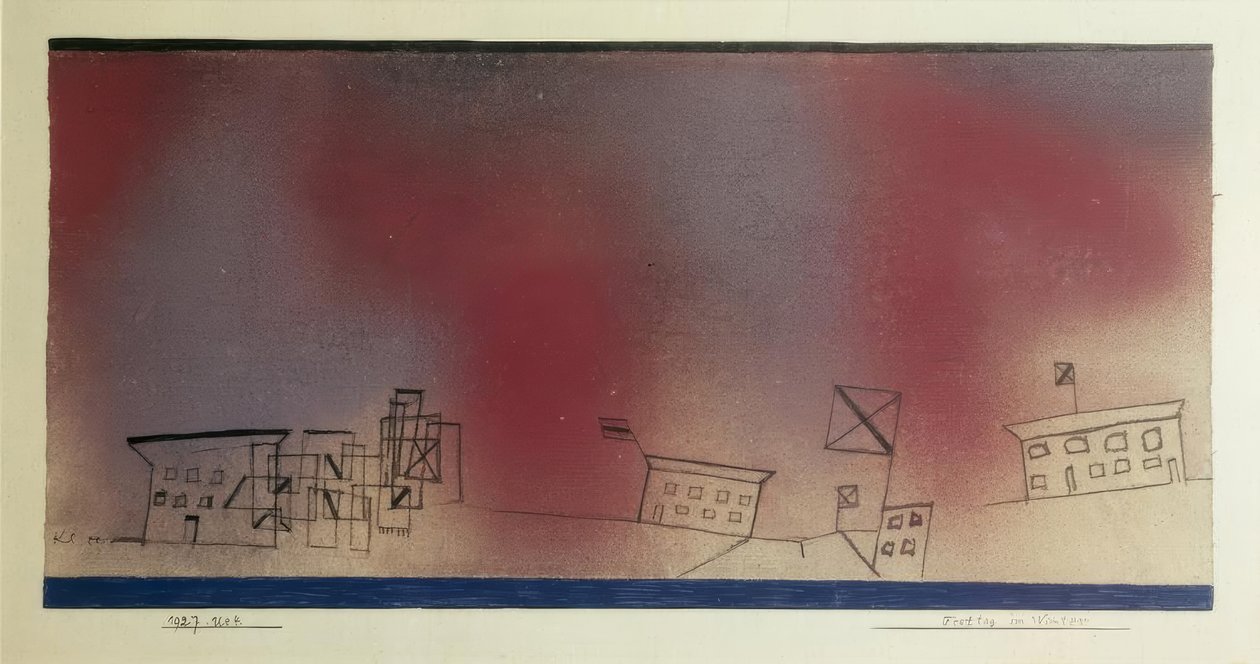 Festivaldag på vintern av Paul Klee