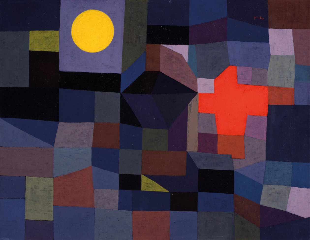 Eld vid fullmåne av Paul Klee