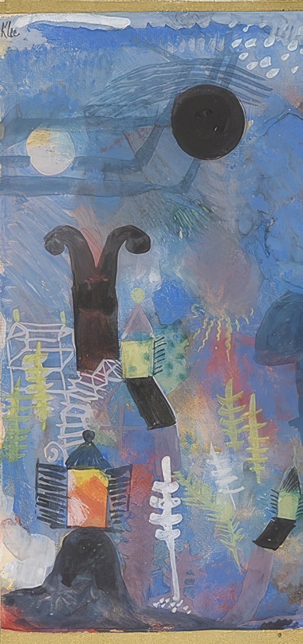 Trädgård. 1918 av Paul Klee