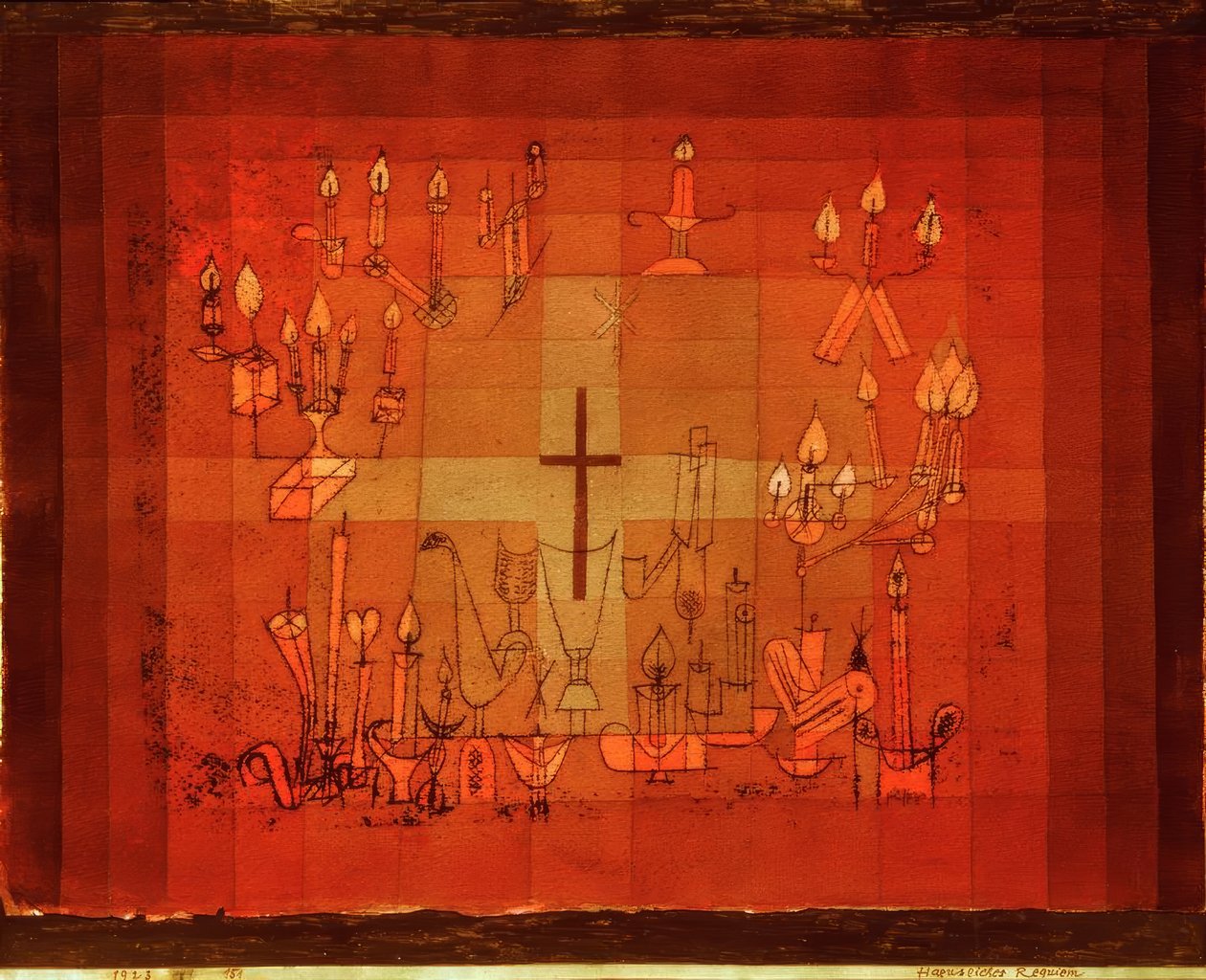 Haeusliches Requiem av Paul Klee