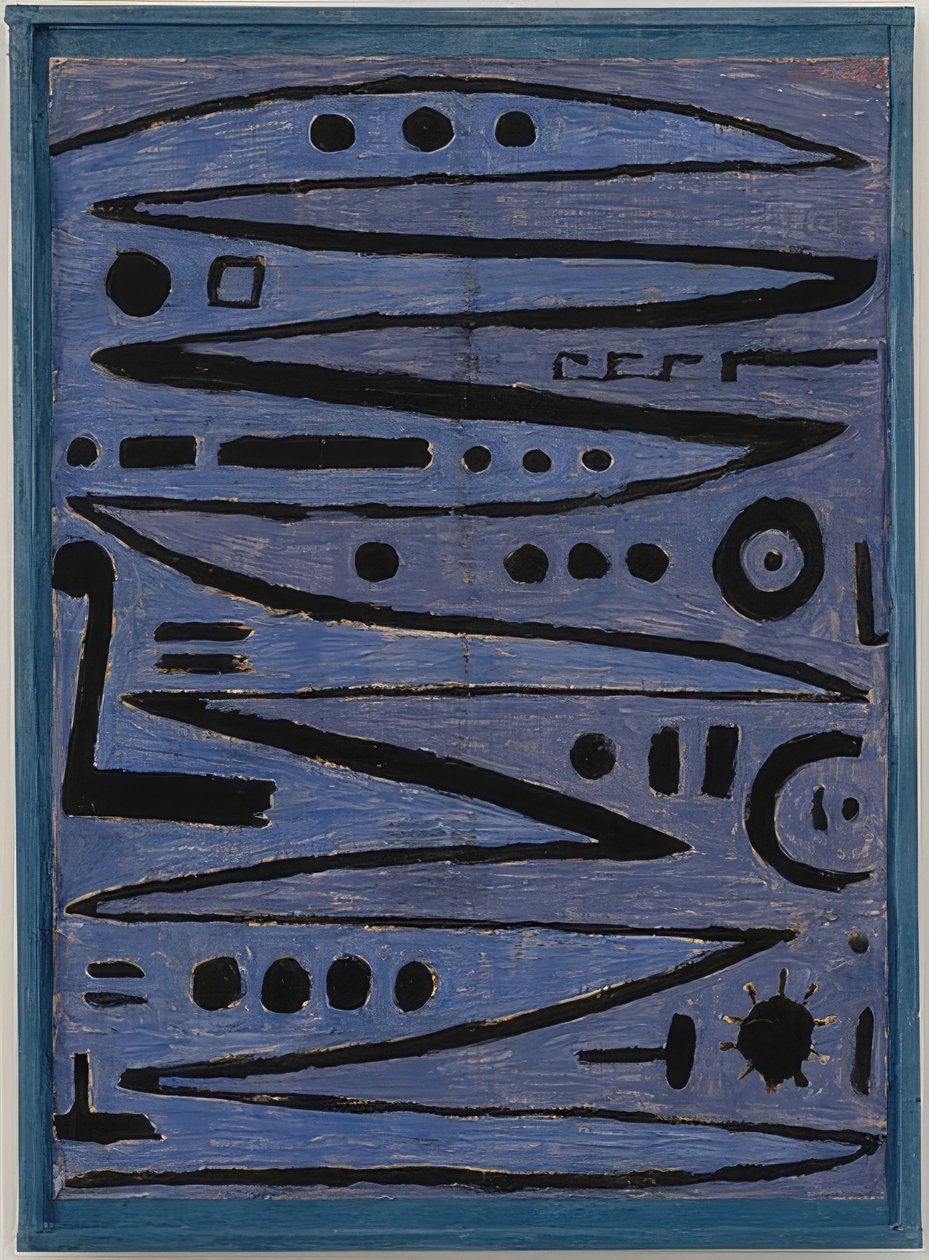 Heroiska bågedrag. 1938 av Paul Klee