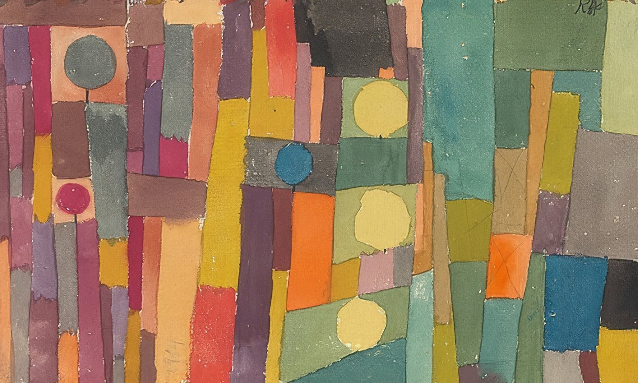 I stil med Kairouan, översatt till moderat. 1931 av Paul Klee