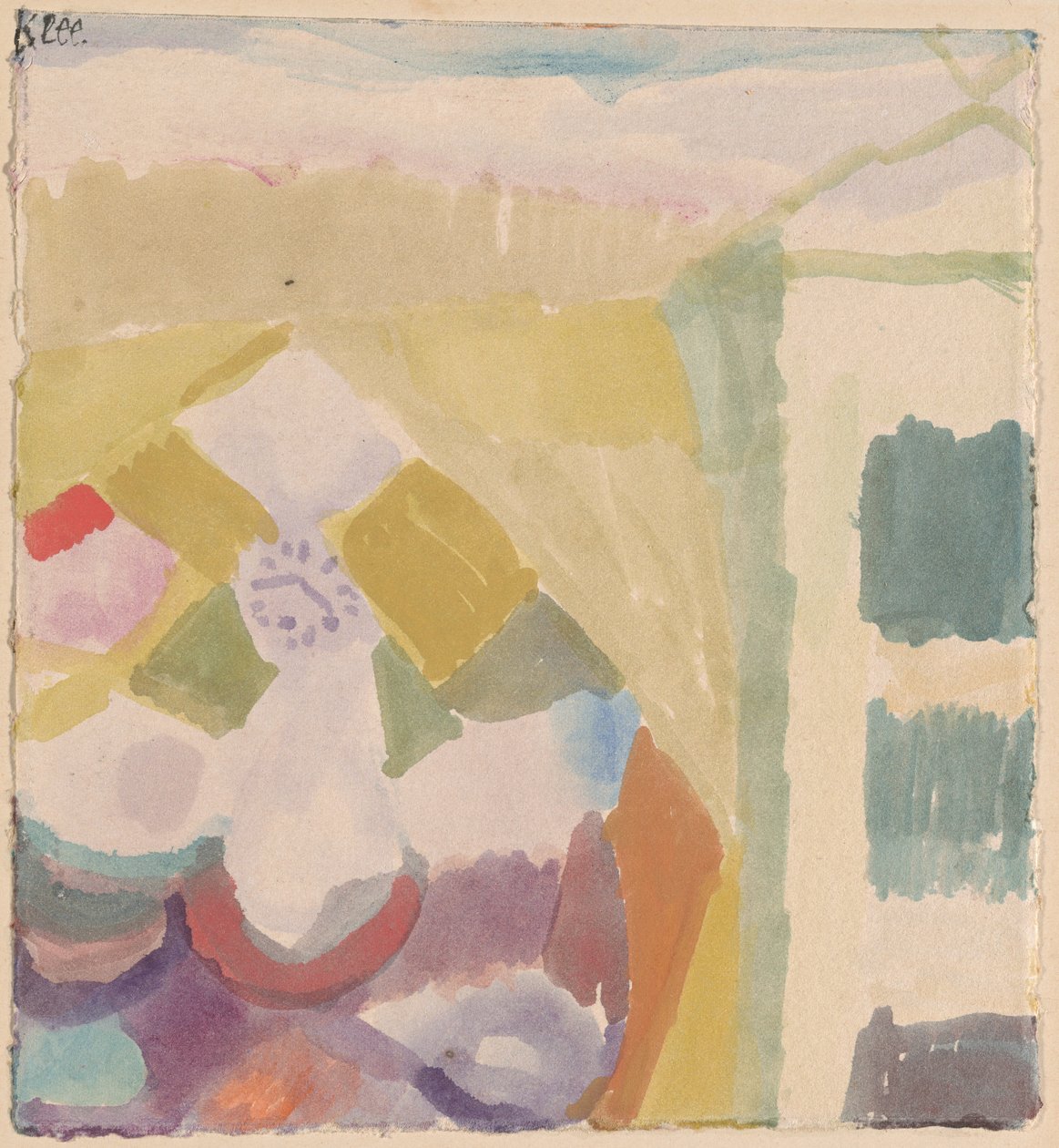 Interiör med klockan av Paul Klee