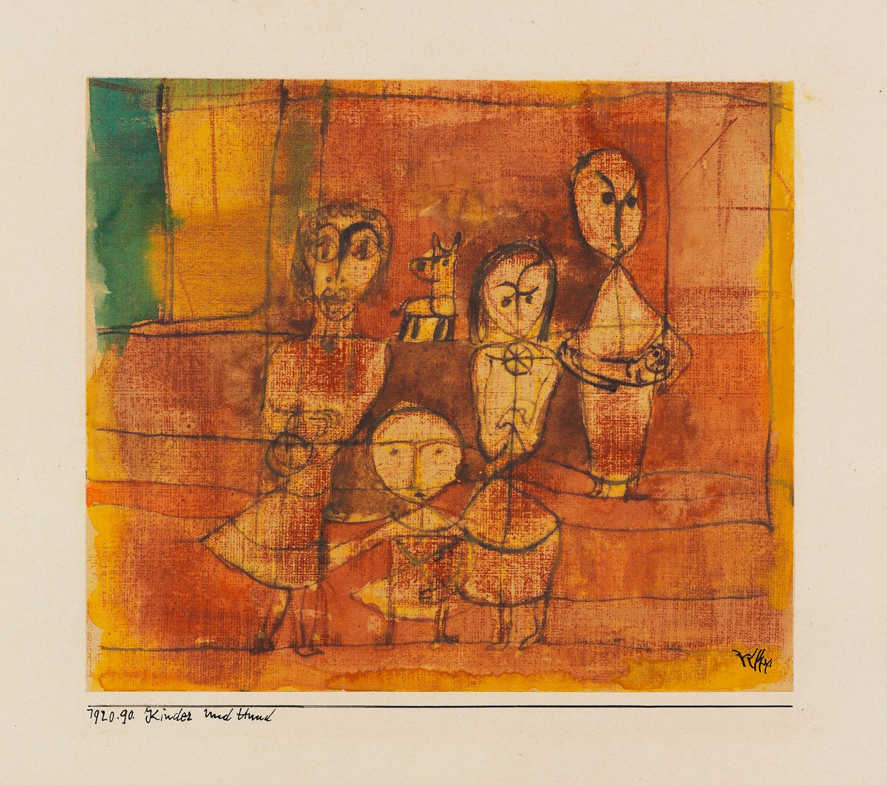 Barn och hund Barn och hund, 1920. av Paul Klee
