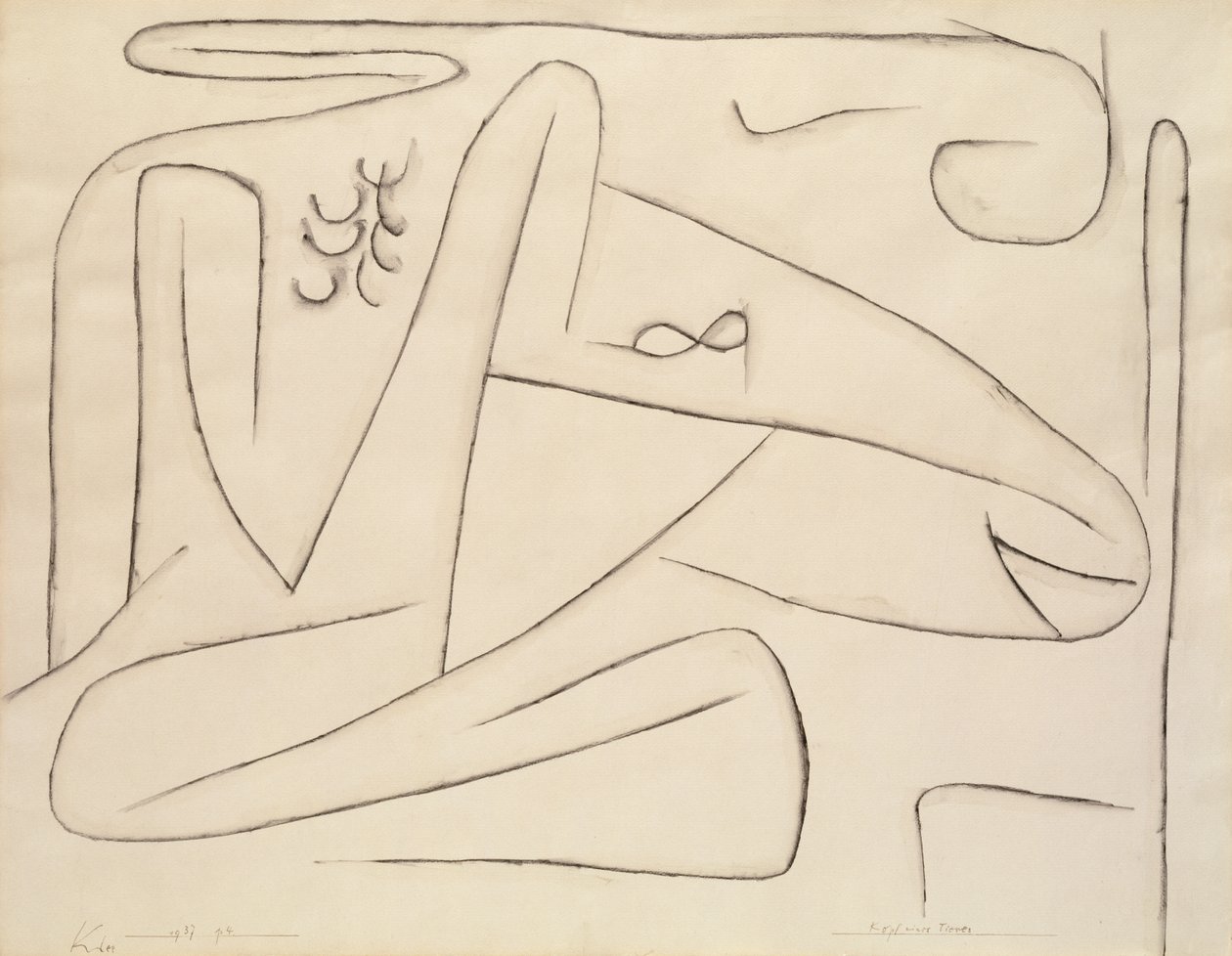 Huvud Av Ett Djur av Paul Klee