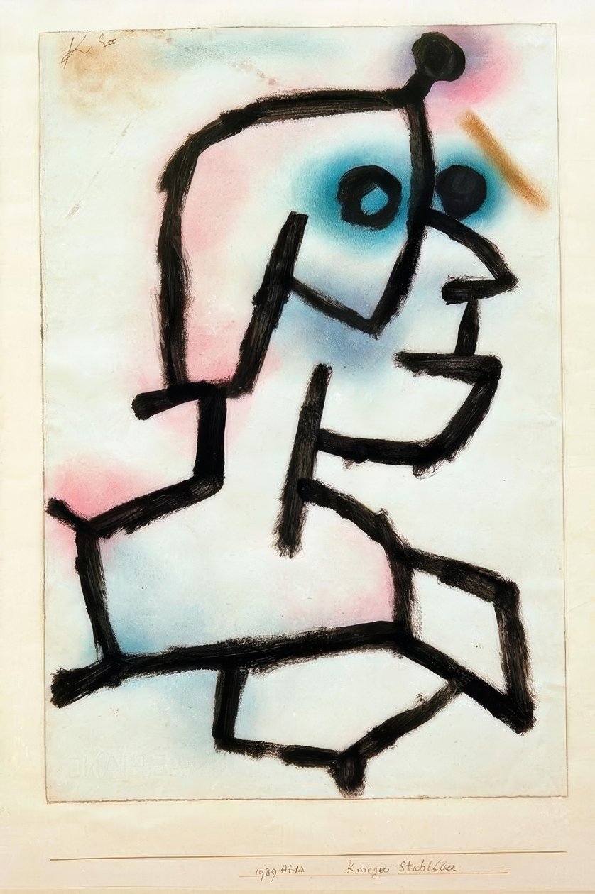 Warrior stålögon av Paul Klee